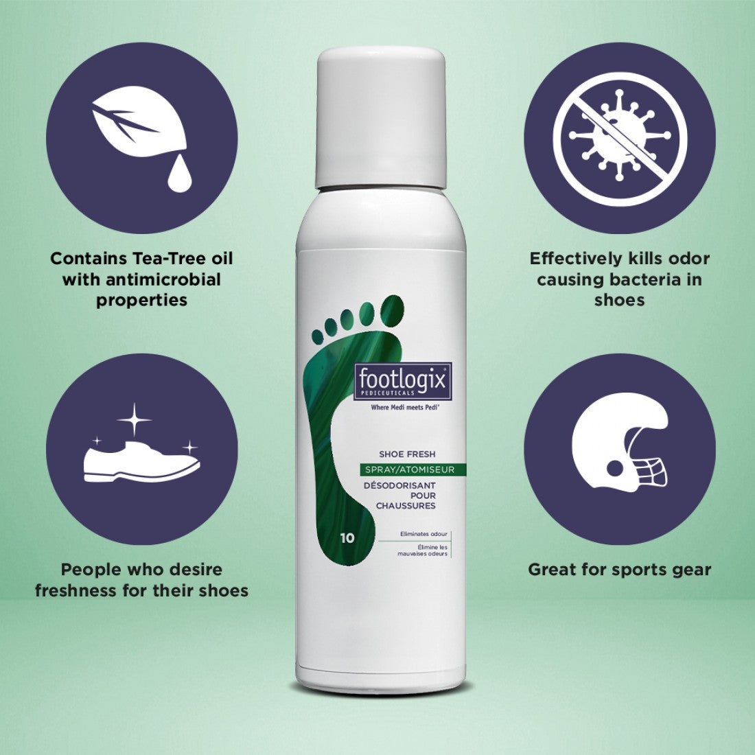 Shoe fresh deodorant spray