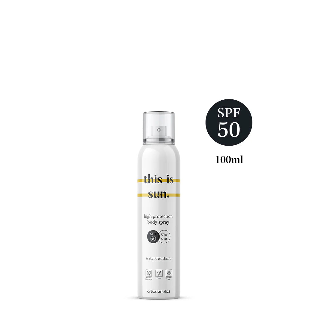 This is sun body spray SPF 50 100ml
